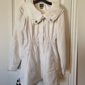 Armani Exchange White Lightweight Trench Coat Size xs